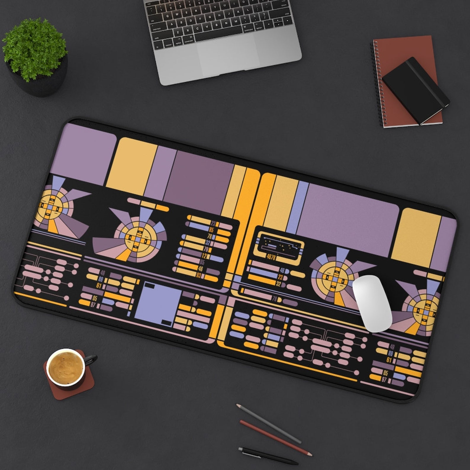 Star Trek LCARS Desk Mat Office Decor Gift Home Decoration Etsy