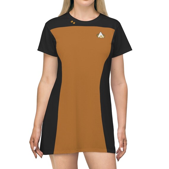 Star Trek TNG Skant Uniform Costume Cosplay Blue Yellow Red Dress Halloween