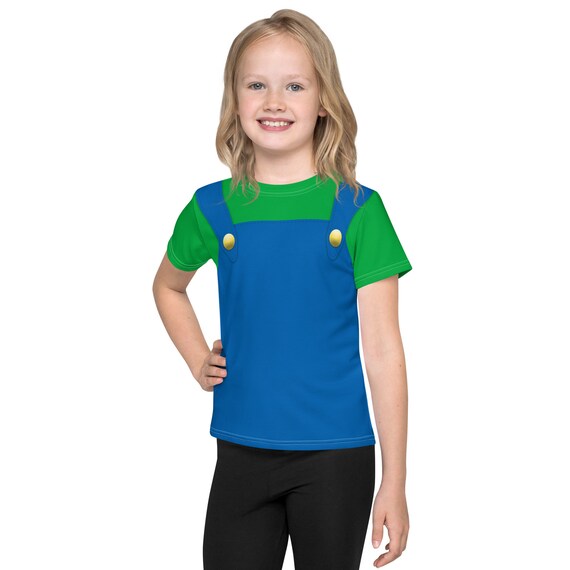 Piquete Intacto obvio Luigi Kids T-Shirt Super Mario Bros Luigi Disfraz Nintendo - Etsy España