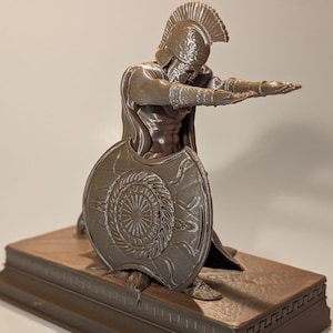 Organizador de escritorio espartano/Guerrero, temática griega/Gafas, reloj, portabolígrafos/Regalo único de decoración de oficina