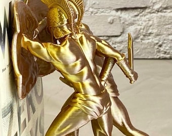 Spartans Bookend – Ancient Warrior, Bold Greek Soldier Shelf Styling | Office Decor| Unique Bookend Gift