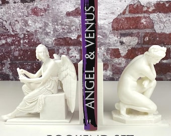 Sujetalibros de Venus / Escultura griega y romana antigua / Decoración única para estanterías / Regalo para el hogar o la oficina