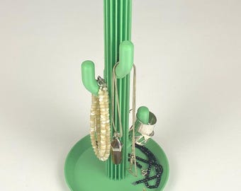 Porte-bijoux cactus | Porte-bagues et boucles d'oreilles | Organisateur de maquillage | Cadeau pour elle