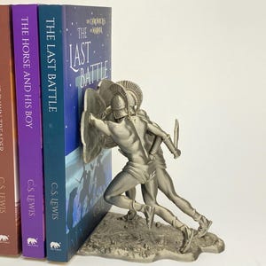 Spartans Bookend – Ancient Warrior, Bold Greek Soldier Shelf Styling | Office Decor| Unique Bookend Gift image 15