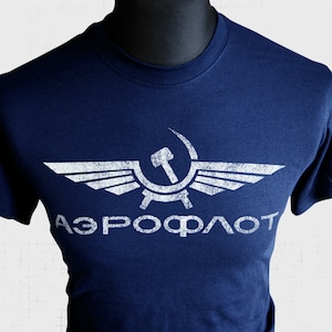 Aeroflot T Shirt (Blue)
