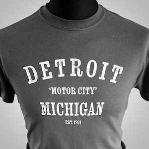 Detroit T Shirt (Charcoal Grey)