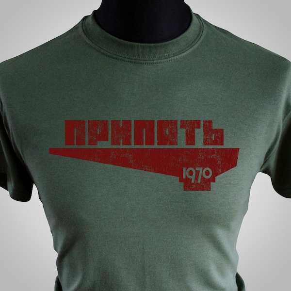 Camiseta Pripyat 1970 (verde militar)