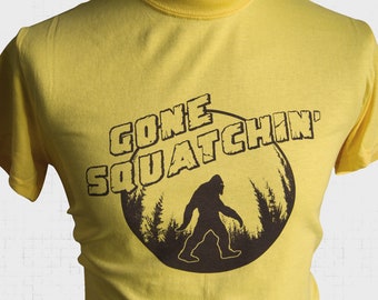 Gone Squatchin' T Shirt (Yellow)