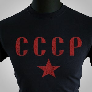 CCCP (Black) Retro T Shirt