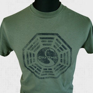 Lost Die Flamme - Maglietta con logo Dharma Initiative Da donna