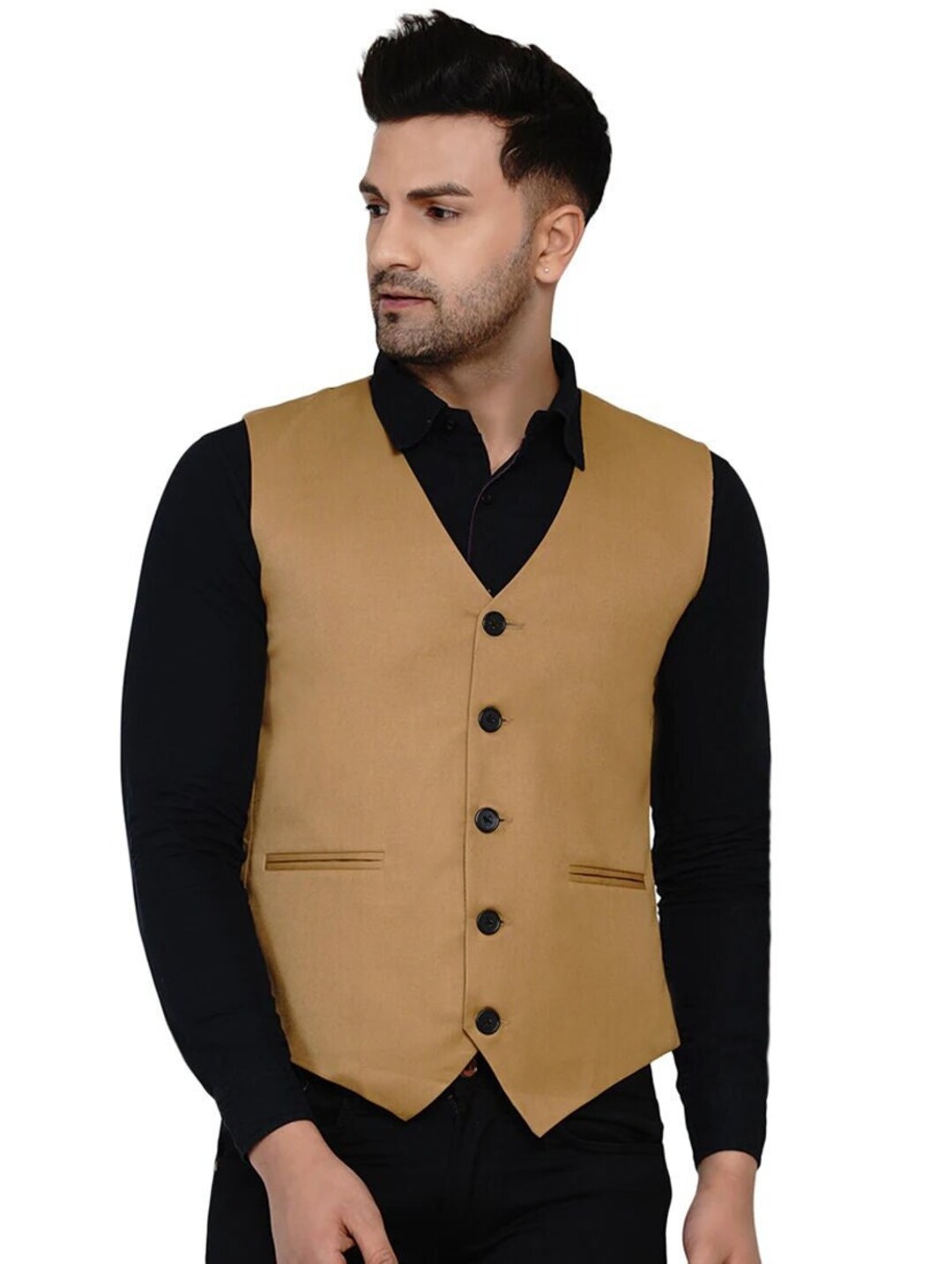 Men's Herringbone Vest, Brown Waistcoat, Formal, Waist Coat for Men, Wedding, Mens Vest, Groom