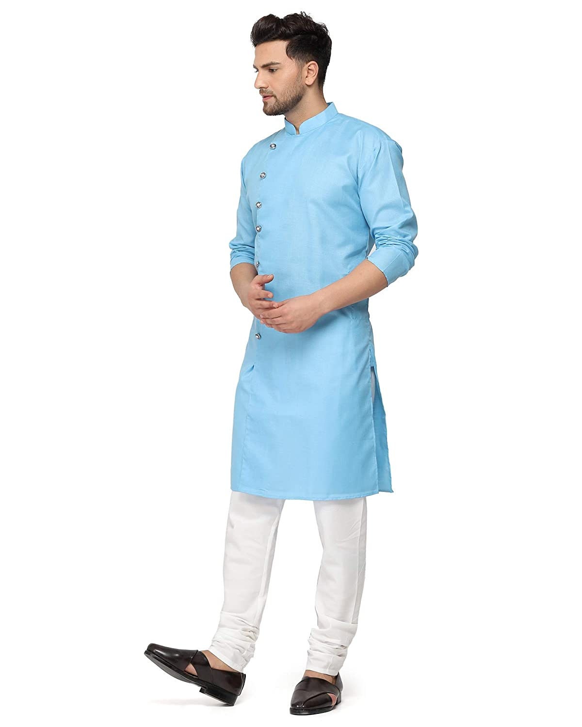 Kurta pajama side button style hotsell