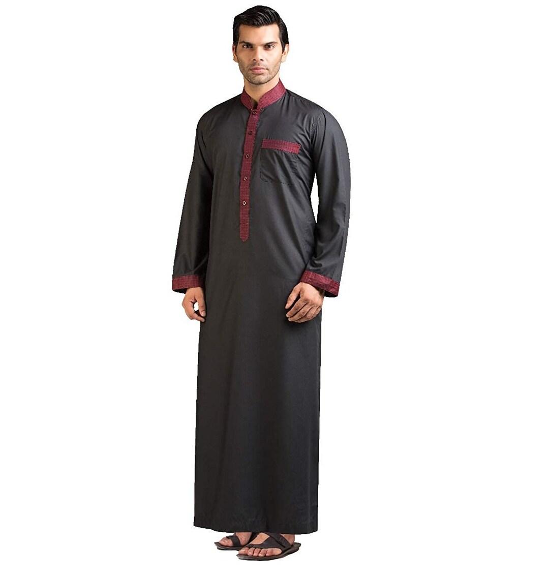 New Pajama Muslim Clothing Arab Thobe Blouse Men for Kurta Designs