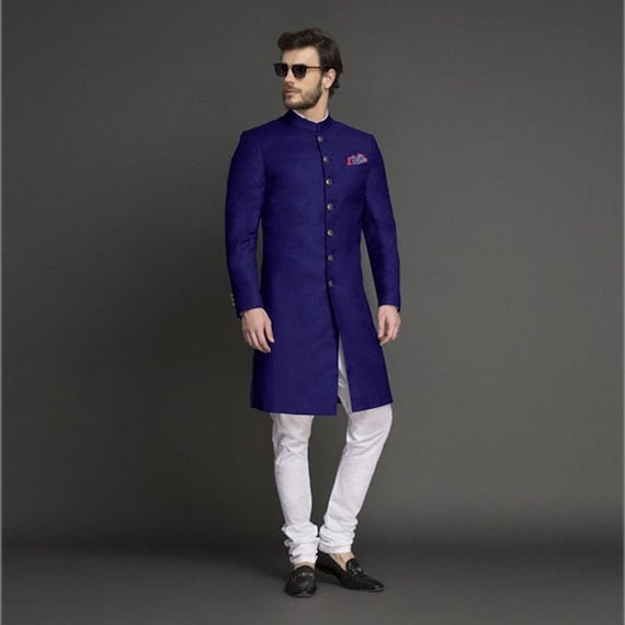 Jodhpuri Achkan Suit Kurta Top Churidar Royal Designer Sherwani Indian Wedding Indo Western Coat for Men Customization Available Etsy