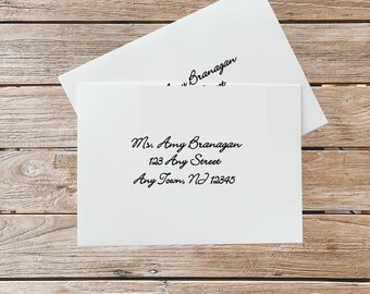 Addressed Envelopes | Wedding & Baby Shower Envelope Addressing | Custom Calligraphy Style | Guest Address Printing Service