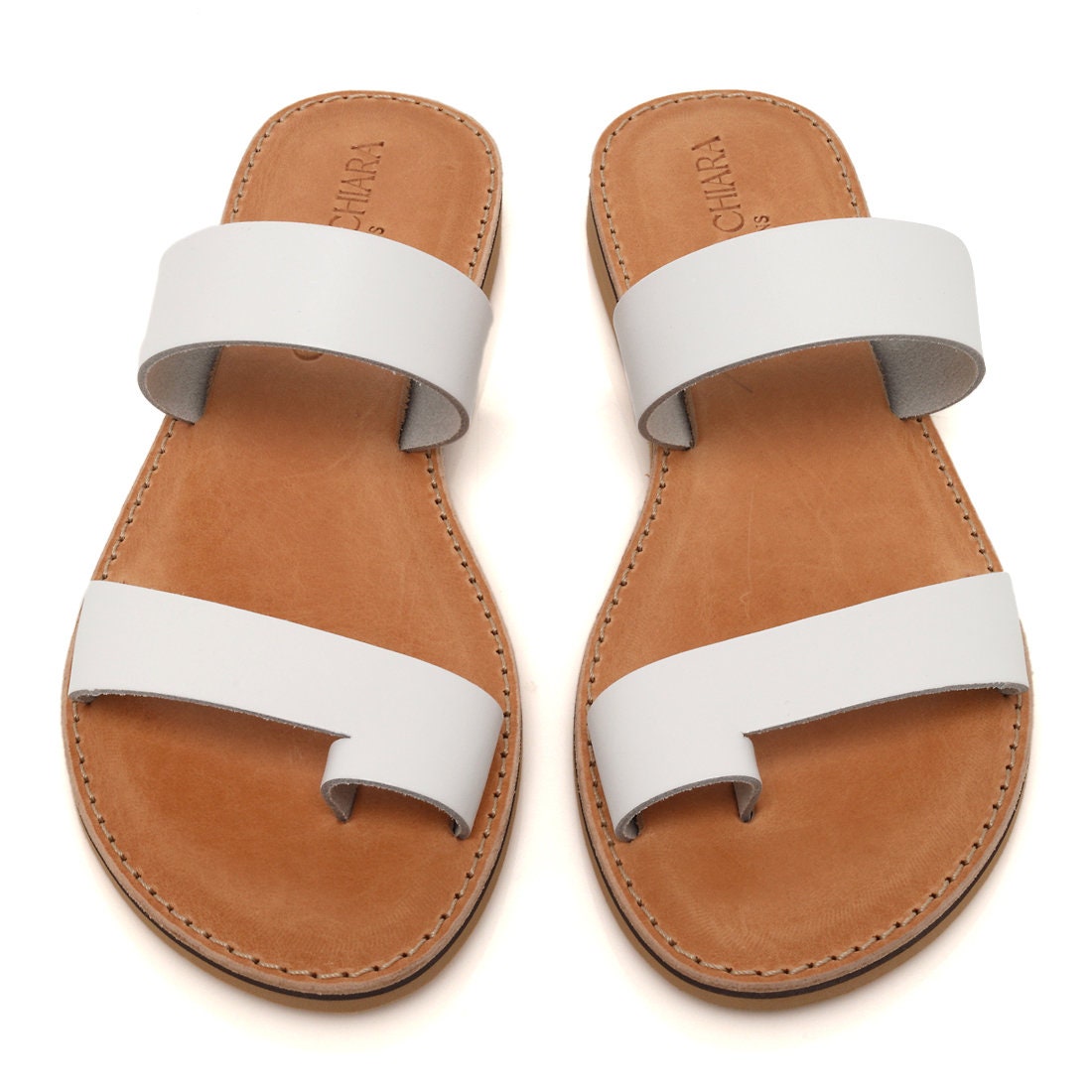 Bamboo double strap sandals sale