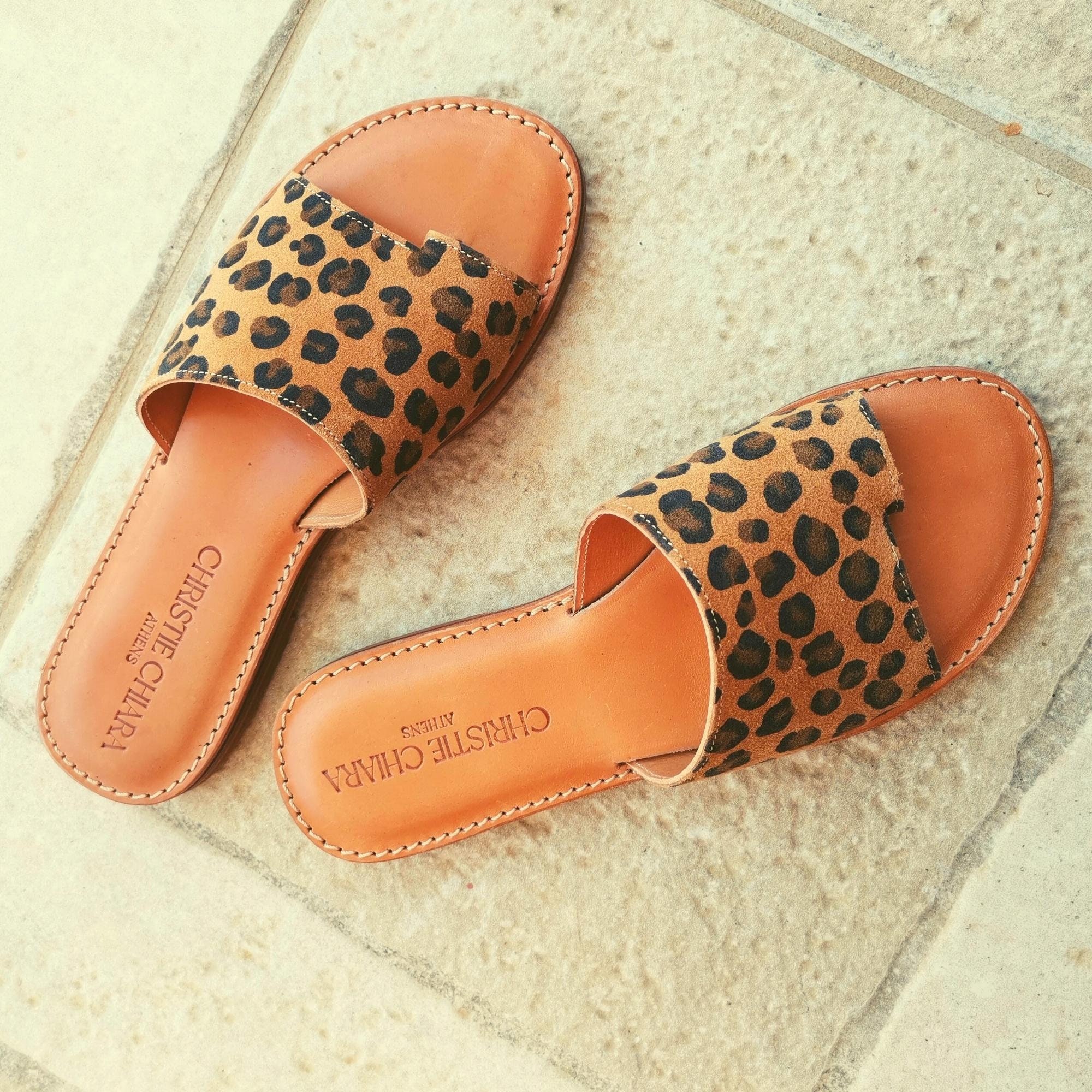 Animal Print Sandals Luxury Sandals Leopard Sandals Women