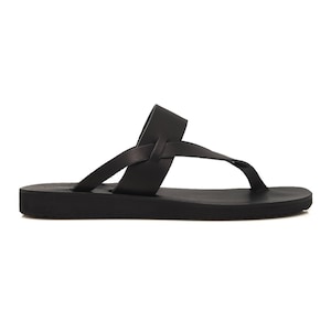 Men Black Sandals, Men Flip Flops, Sandals for Men, Italian Leather Men Shoes, Luxury Sandals for Men, Greek Men Sandals, Classic Men Sandal