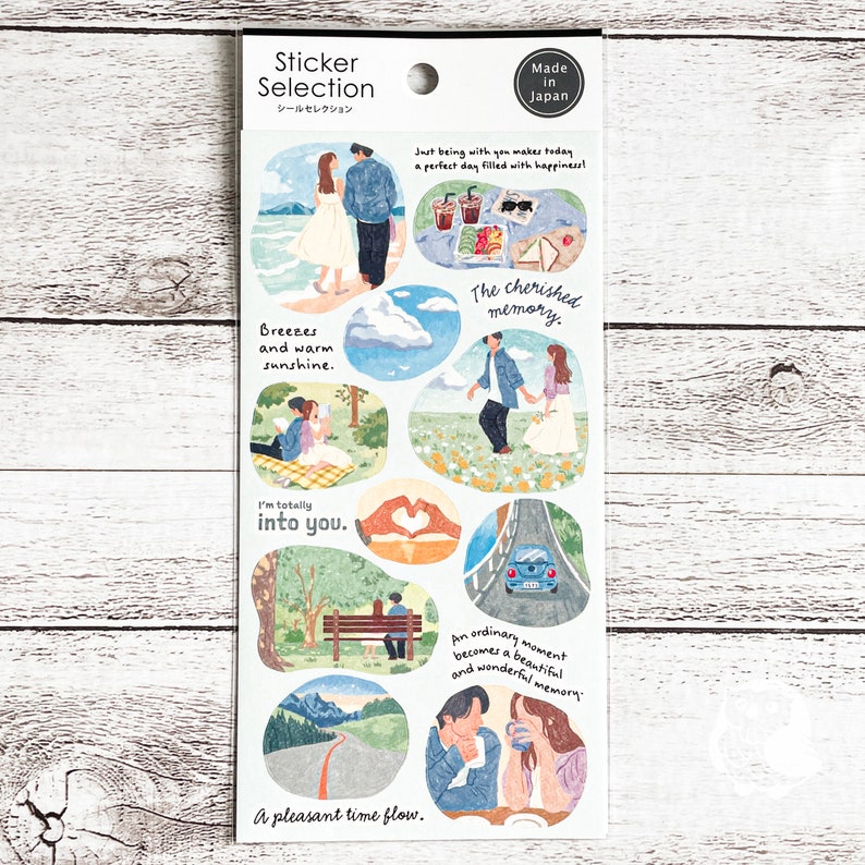 Travel and Outings Sticker Selection|couple,girl Friends,memories,train ...