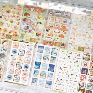 Japanischer Stil Aufkleber |NB Co. Ltd Japan, Foron | Japanisches Zimmer, Katze, Hund, Wagashi, Kaninchen, Shimaenaga, Garten, Fuji, Winter Zeitschrift
