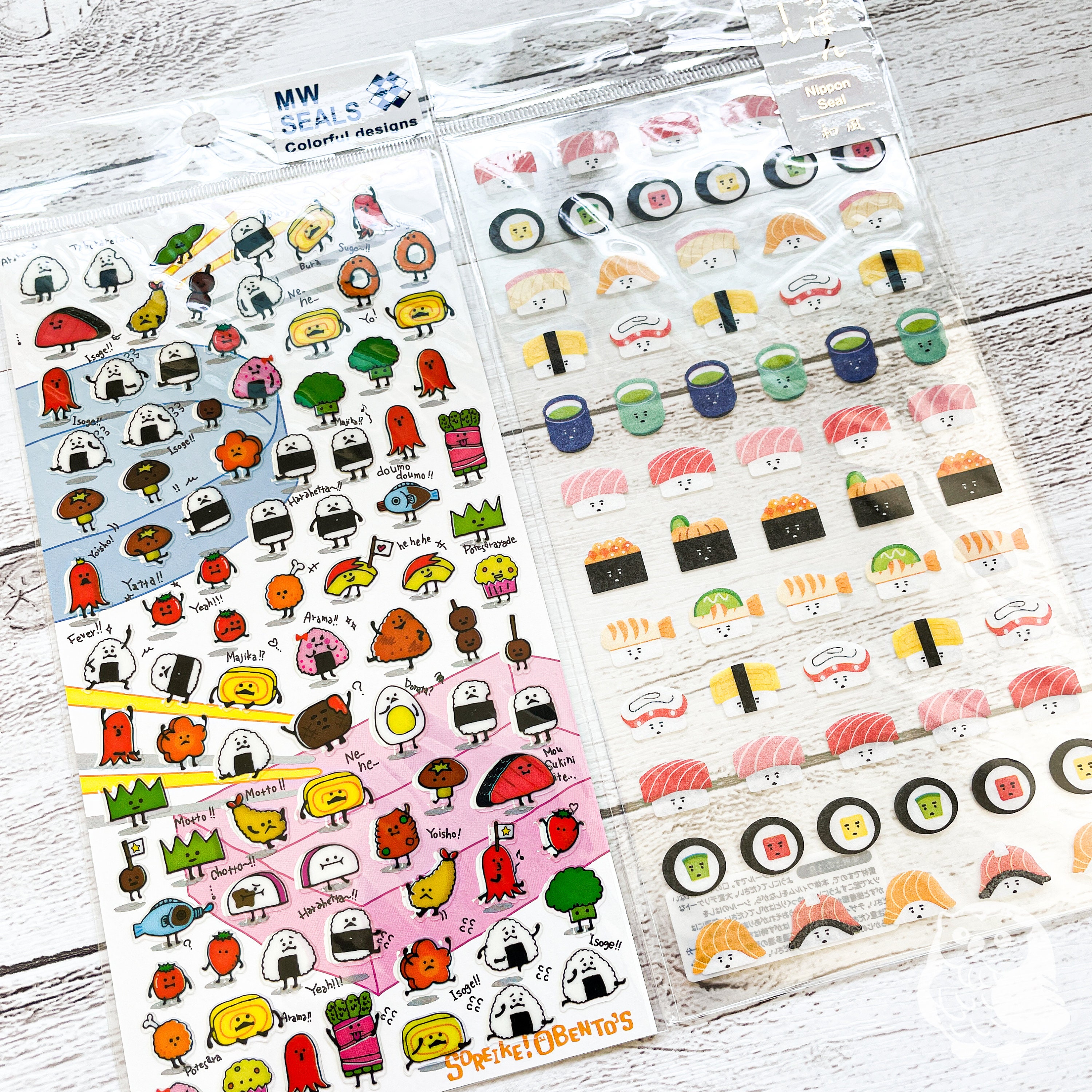 Mind Wave Japanese Clear Mini Schedule Planner Stickers Sheets/Food &  Drink/Pack of 2 [ 79404/79560 ]