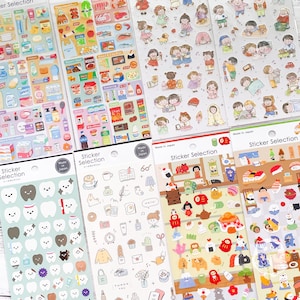 Made in Japan Life Sticker Auswahl |Drug Store, Supermarkt, Kinder, Zahn, Japanisches Essen, Zimmer, Sushi |GAIA Japan|Journal, Planer