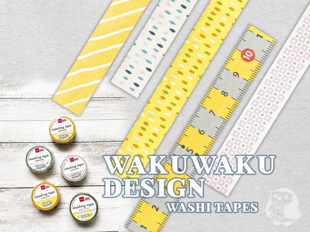 Striped Ruler Striped, Ruler Minimalist Design Masking Tapes | Made in Japan Washi ...