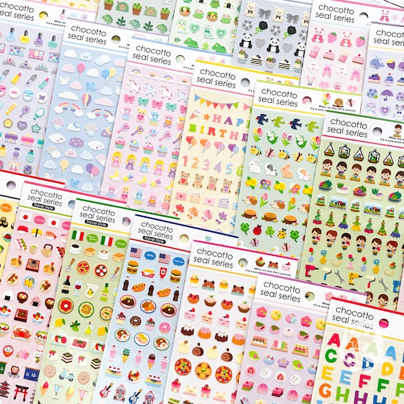 Chocottoシールシリーズ ミニステッカー｜カラー、日本、食べ物、生活