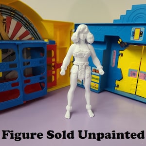 Large Giganta Unpainted Custom 3D Printed Super Powers Style Action Figure DIY Kit