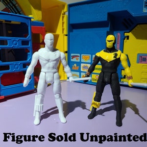 Checkmate Knight #3 Unpainted Custom 3D Printed Super Powers Style Action Figure DIY Kit