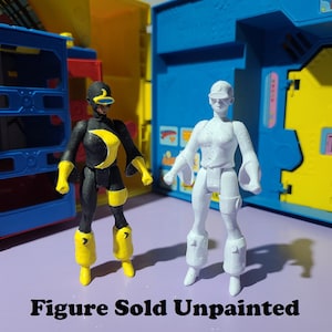 Dr Midnite Unpainted Custom 3D Printed Super Powers Style Action Figure DIY Kit image 1