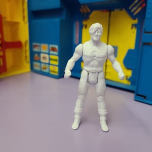 Damage Unpainted Custom 3D Printed Super Powers Style Action Figure DIY Kit