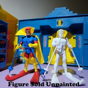 Black Racer Unpainted Custom 3D Printed Super Powers Style Action Figure DIY Kit