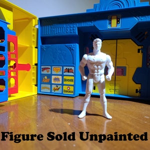 Captain Atom Unpainted Custom 3D Printed Super Powers Style Action Figure DIY Kit