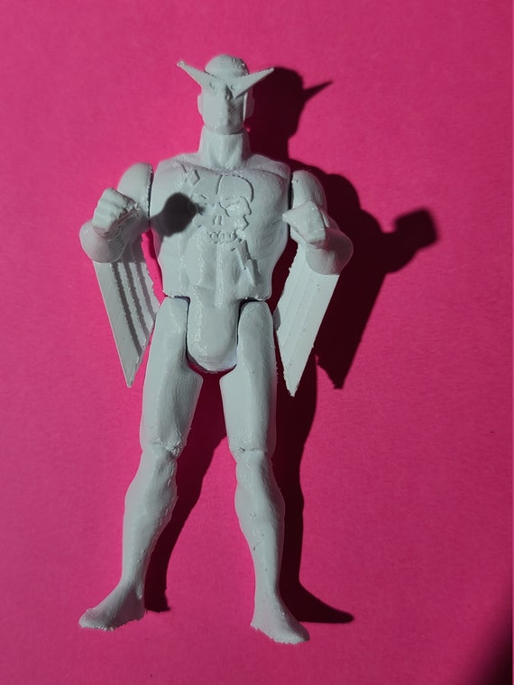 Action Figures Toys Bolt Unpainted Custom 3D Printed Super Powers Style