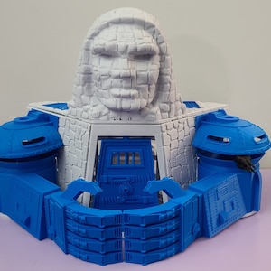 Custom Darkseid&#39;s Tower of Darkness unpainted 3D-printed playset for Kenner Super Powers vintage action figures