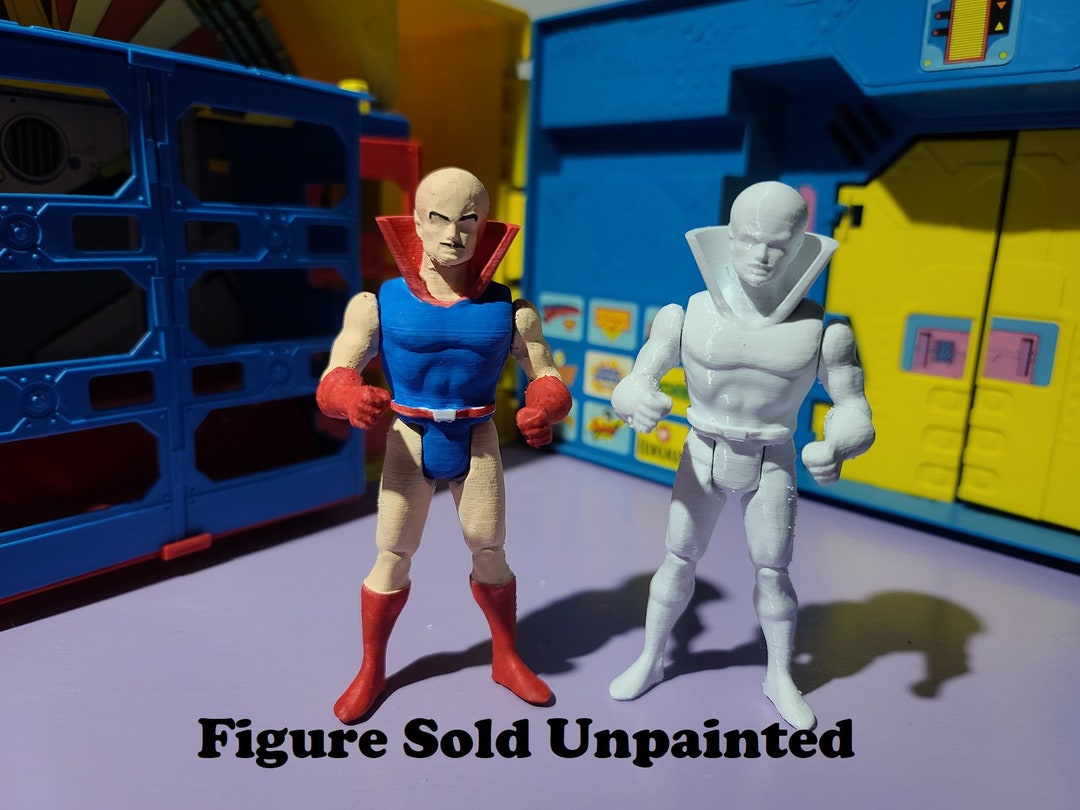 Multi Man Unpainted Custom 3D Printed Super Powers Style Action Figure
