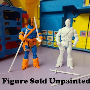 Deathstroke the Terminator Unpainted Custom 3D Printed Super Powers Style Action Figure DIY Kit