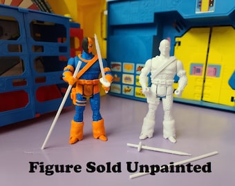 Deathstroke the Terminator Unpainted Custom 3D Printed Super Powers Style Action Figure DIY Kit
