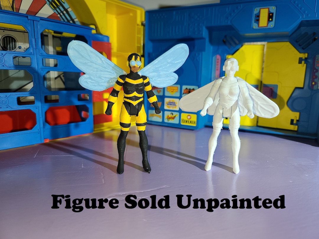 Bumblebee Unpainted Custom 3D Printed Super Powers Style Action Figure ...