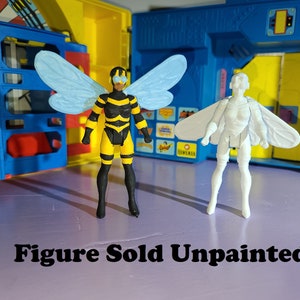 Bumblebee Unpainted Custom 3D Printed Super Powers Style Action Figure DIY Kit