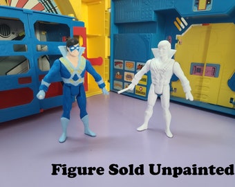Nightwing Unpainted Custom 3D Printed Super Powers Style Action Figure DIY Kit