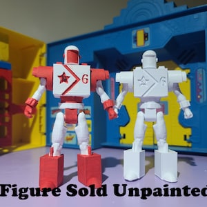 Rocket Red #6 Unpainted Custom 3D Printed Super Powers Style Action Figure DIY Kit