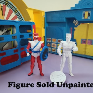Forager Unpainted Custom 3D Printed Super Powers Style Action Figure DIY Kit
