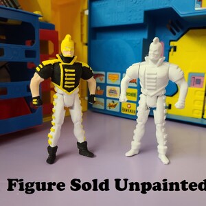 90&#39;s The Ray Unpainted Custom 3D Printed Super Powers Style Action Figure DIY Kit