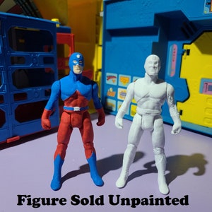 Atom Unpainted Custom 3D Printed Super Powers Style Action Figure DIY Kit