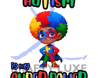 Autismus ist meine Super Power Boy 3 PNG, Autismus Bewusstsein png, Autismus Puzzle png, DTF Autismus Design, Autismus ist meine Superkraft, Autismus Superheld