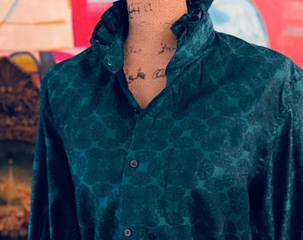 Provide Your Own Shirt!  Ruffle Collar Long or Short Sleeve Shirt