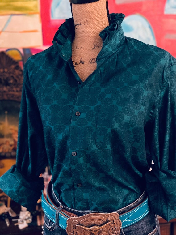 Provide Your Own Shirt!  Ruffle Collar Long or Short Sleeve Shirt