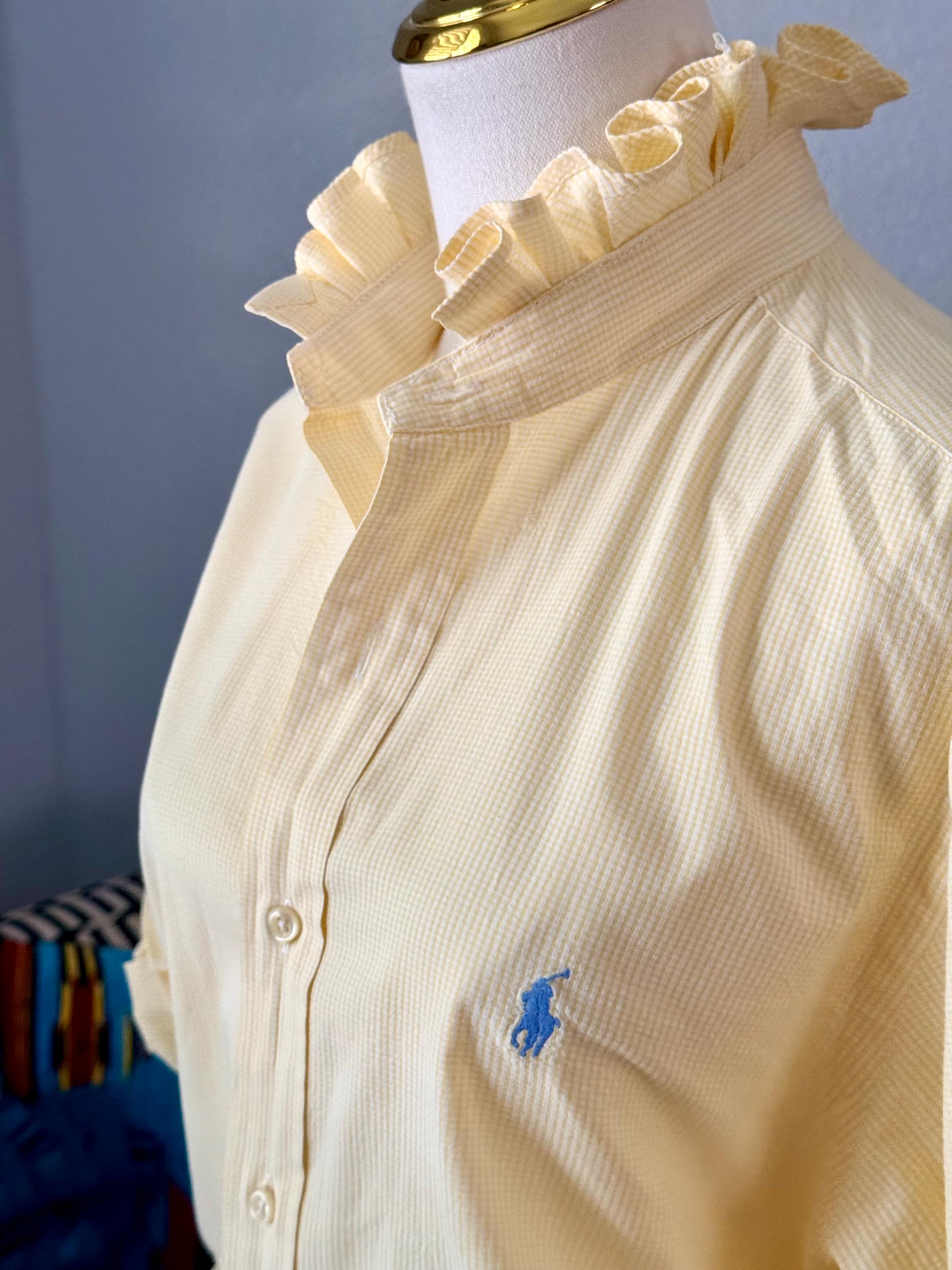 Ralph Lauren Ruffle Blouse - Etsy
